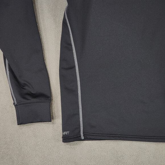 Nike Pro ThermaFit L Moc Neck Pullover Women Black White Compression Performance - Picture 10 of 14